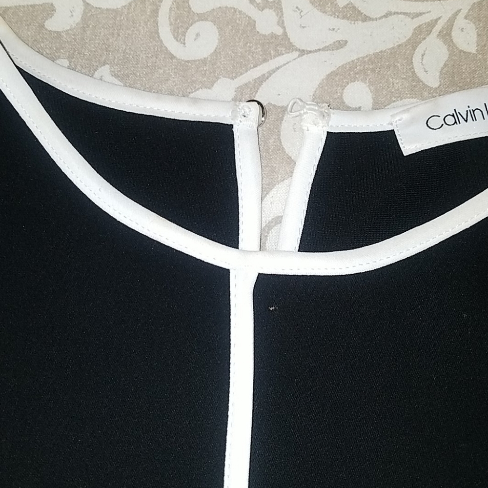 ✨ CALVIN KLEIN Size S Black Sleeveless Dress Top ✨ - Picture 3 of 5